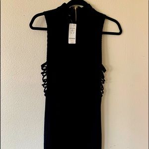 NWT Bebe Claudia side lace up Size S bodycon Sexy